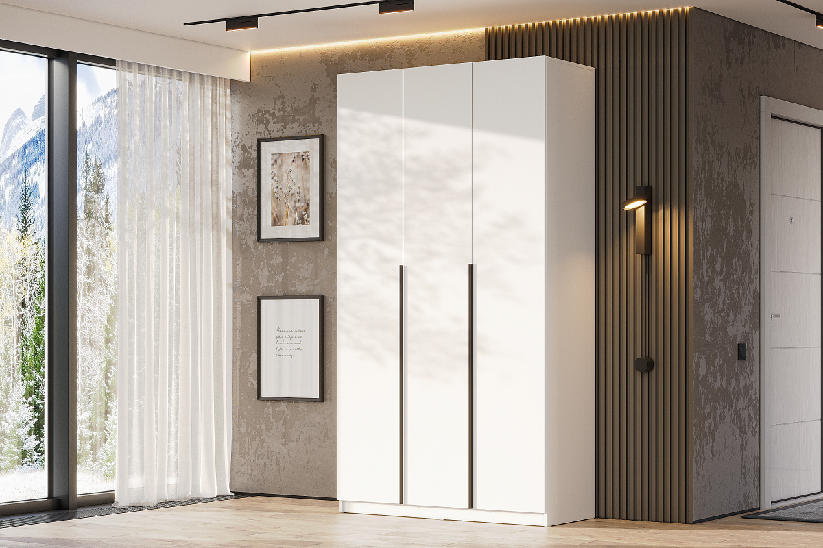 Шкаф 3-х створчатый "ШК 5" (1200) (Белый)